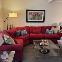 Red Sectional Sofa