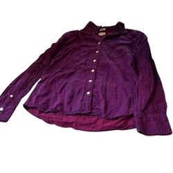 Jcrew Flannel Top Size Medium 