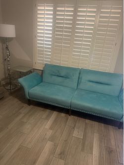Teal couch set