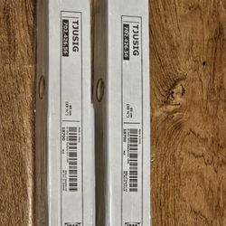 (2) IKEA TJUSIG Wall/door rack with knobs White 23 ½"  Solid Wood Brand New
