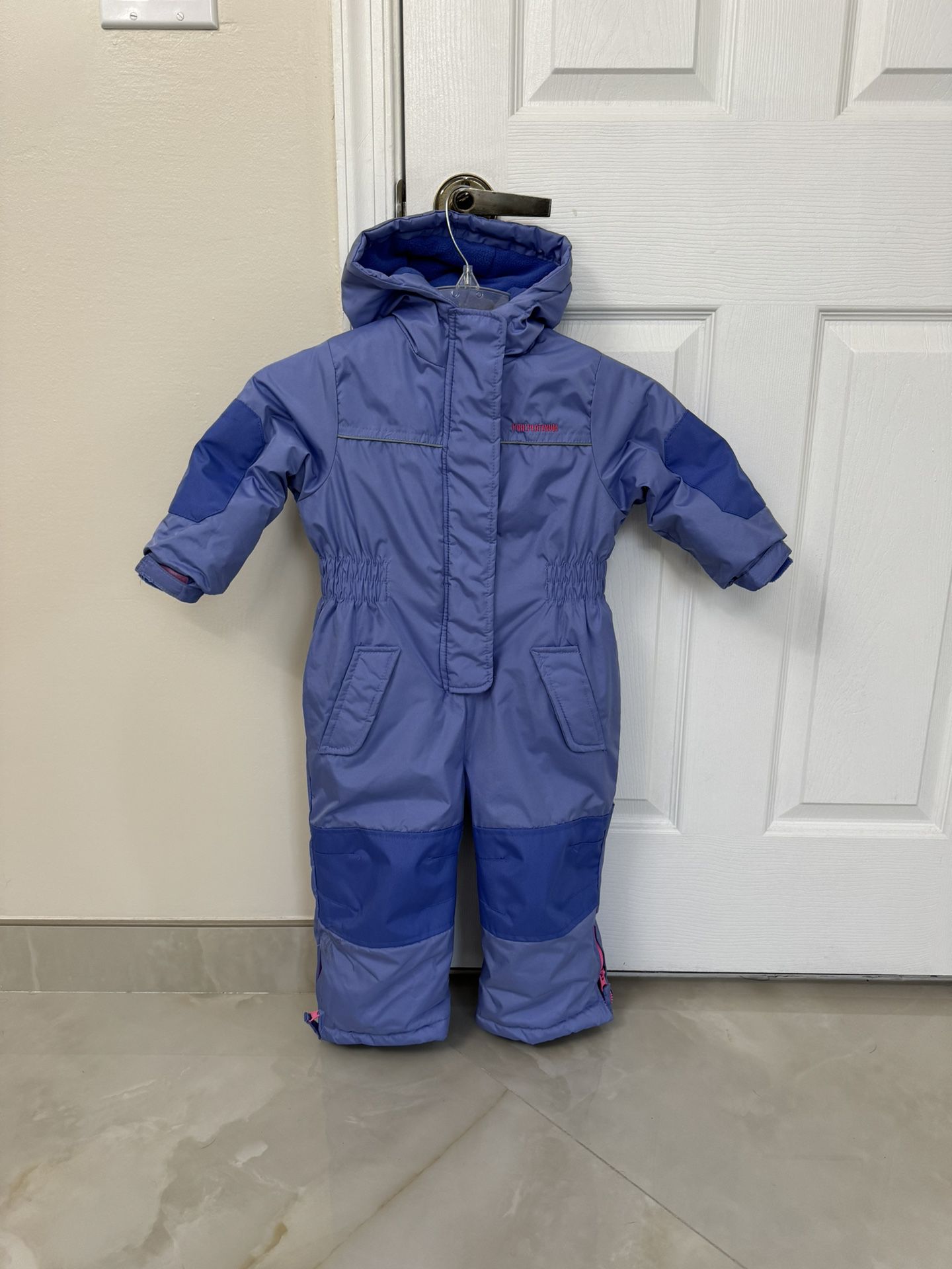 Toddler Size 2 Toddle Girl Or Boy , Pink Platinum Brand Heavy Winter One Piece Snowsuit Like New Condition In Weston