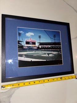 Comiskey Park photo signed by Bob Horsch.