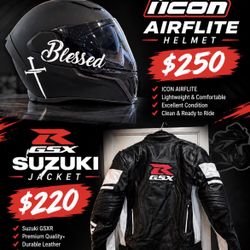 ICON Helmet SUZUKI GSXR Jacket 