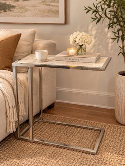 Regina Andrew Etched Marble Side Table