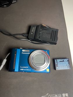 Panasonic Lumix DMC-ZS7 12.1MP Compact Digital Camera Tested Working Dark BLUE