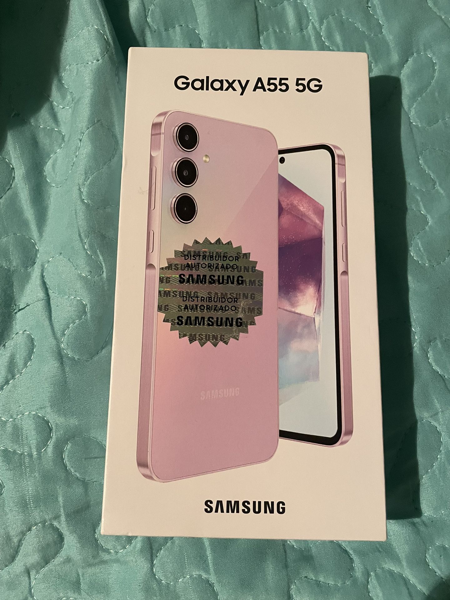 Samsung Galaxy A55 5G Cell Phones Blue And Lilac both Unlocked