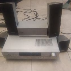 Panasonic Home Theater Surround Sound Receiver With DVD + Speakers 