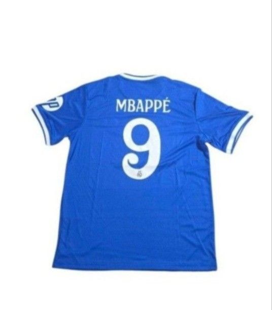 Real Madrid # 9 MBAPPE Men 's Away Soccer Jersey.LARGE  (.SLIM FIT) 
