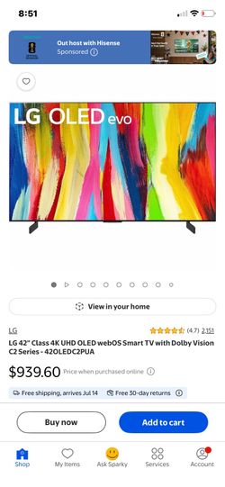 LG C4 OLED 42 inch