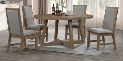 5 Pc Round Dining Table Set