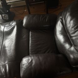 Brown Leather Recliner