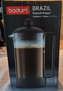 BODUM Brazil 8-Cup French Press Coffee Maker 34-oz Black