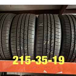 4 used tires 215/35/19 Atlas