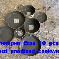 Greenpan  Eras  10  pcs.  cookware  -  $350