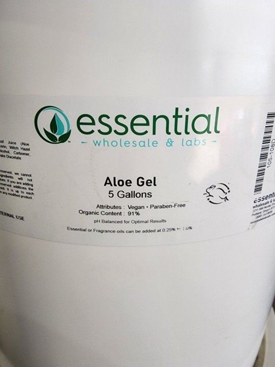 Aloe Vera Gel Organic - 5 Gallons