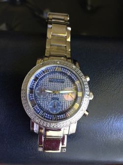 Akribos XXIV Silver Chronograph Watch