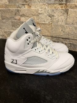 Jordan 5 White metallic