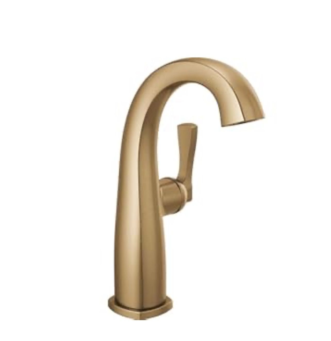 Brand New In The Box- Delta Faucet Stryke Mid-Height Single Hole Bathroom Faucet, Gold Single Handle Bathroom Faucet, Bathroom Sink Faucet, Delta Gold