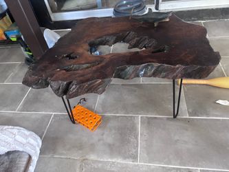 Real wood coffee table