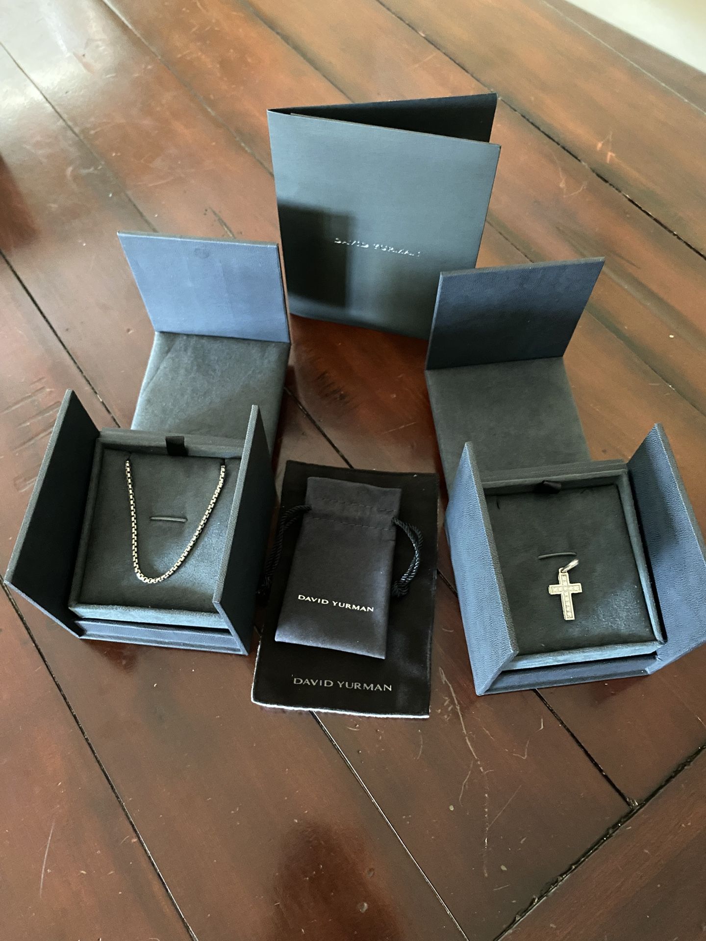David Yurman Chain With Cross Pendant 