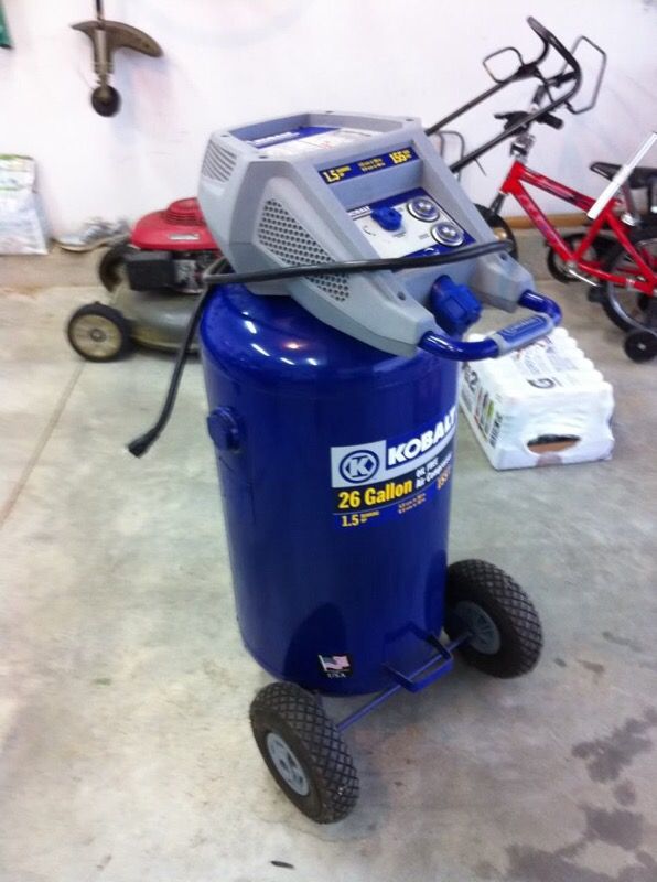 Kobalt 26 gallon air compressor