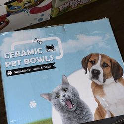 CERAMIC PET BOWLS!!