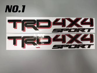 2 TRD OFF ROAD TOYOTA RACING DEVELOPMENT TACOMA TUNDRA TRUCK 4X4 DECAL STICKER