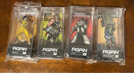 FiGPiN Enamel Pin Lot of 7