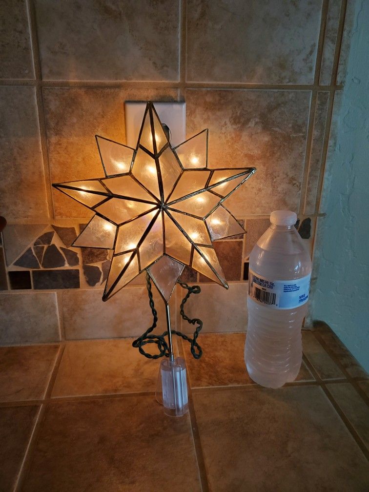 Christmas Tree Topper With Lights