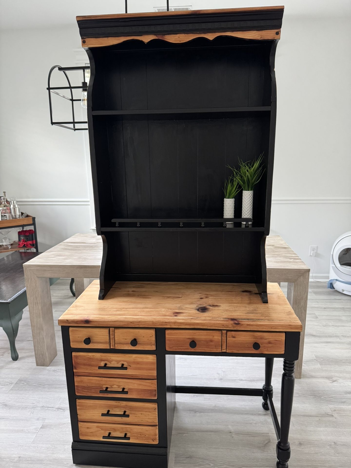 Ethan Allen Desk And Hutch Bookshelf