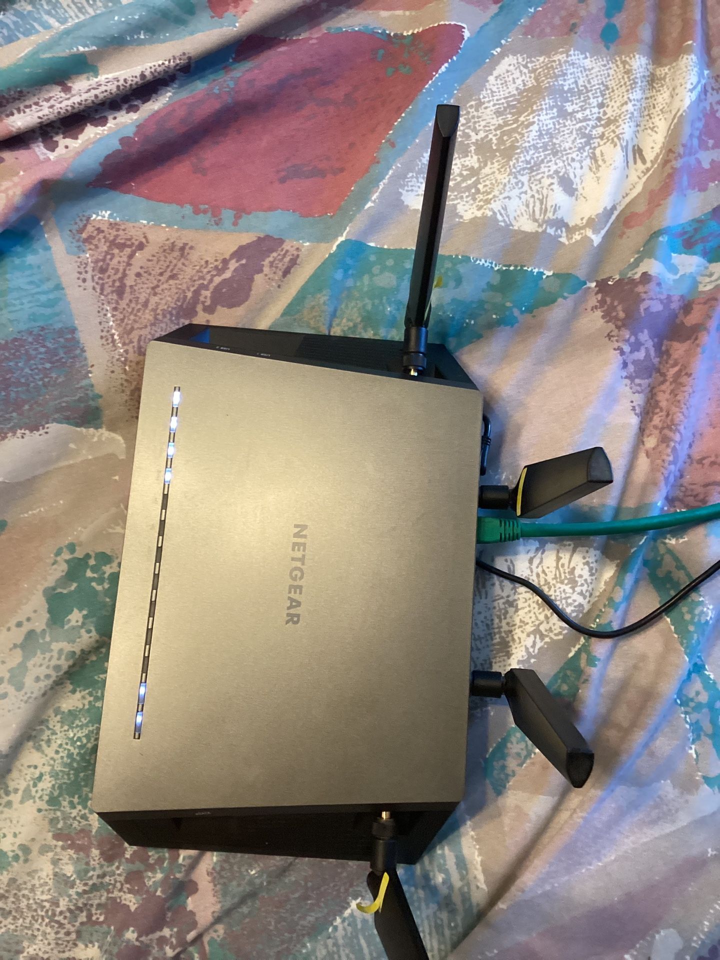 Used NETGEAR Nighthawkâ„¢ X4-AC2350 Smart WiFi Dual Band Gigabit Router With Power Supply And Ethernet Cable