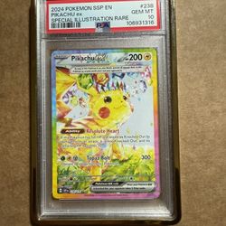 Pikachu Ex PSA 10 Surging Sparks SIR Pokemon
