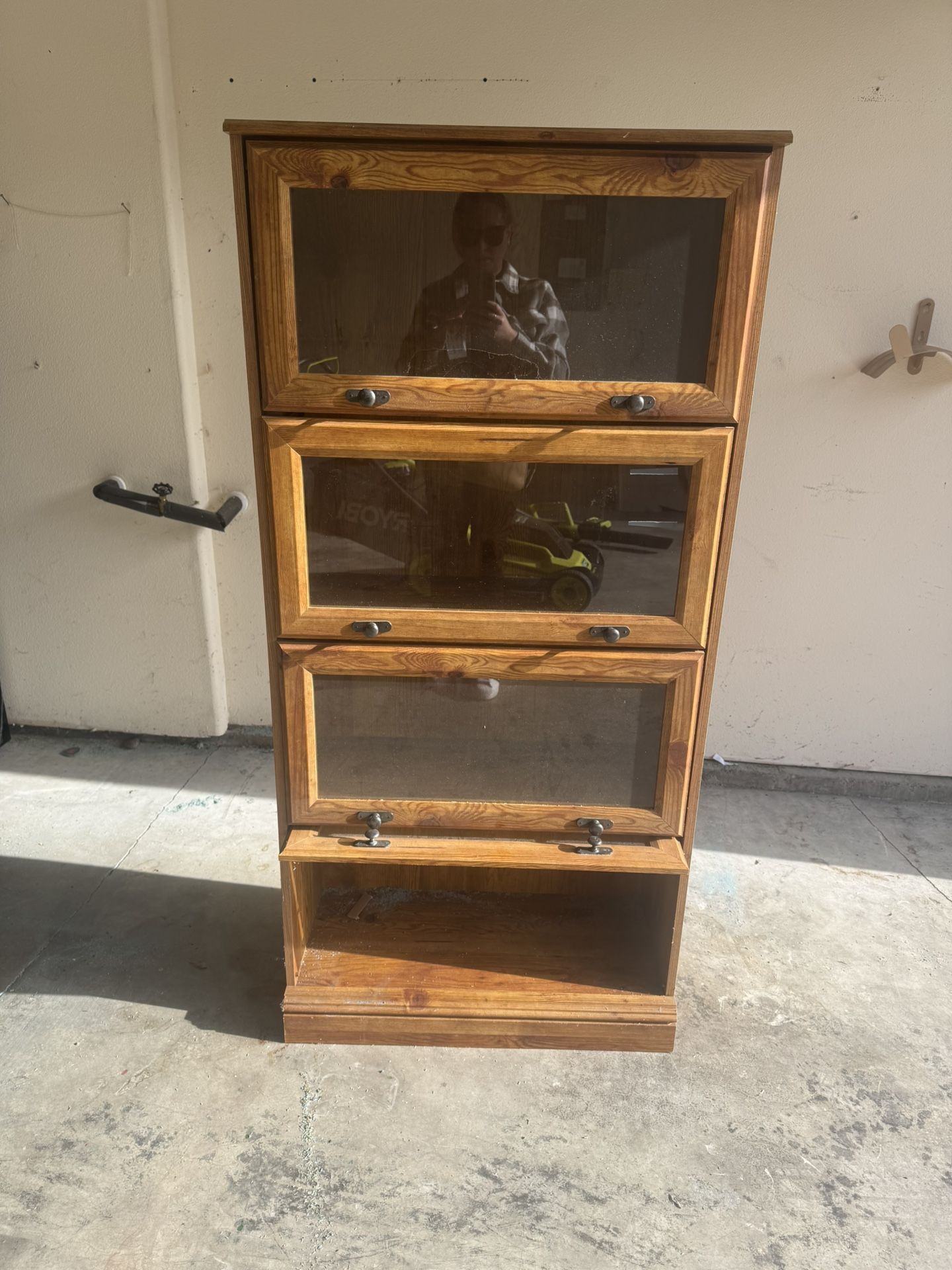 Bookshelf With Glass Doors