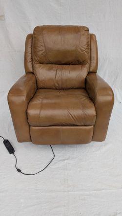 Ashley Furniture Brown Leather Power Recliner Chair