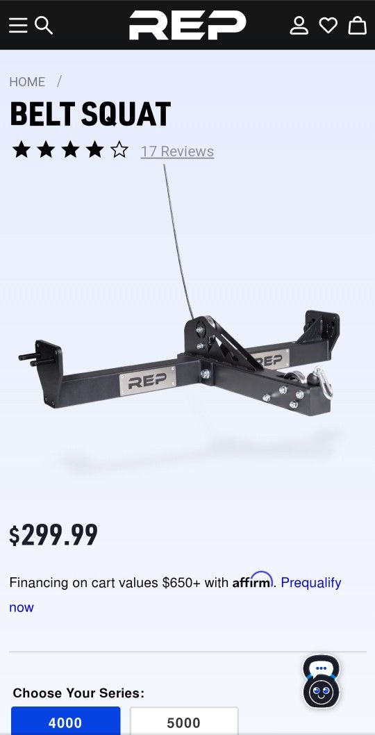 Rep Fitness Belt Squat Attachment