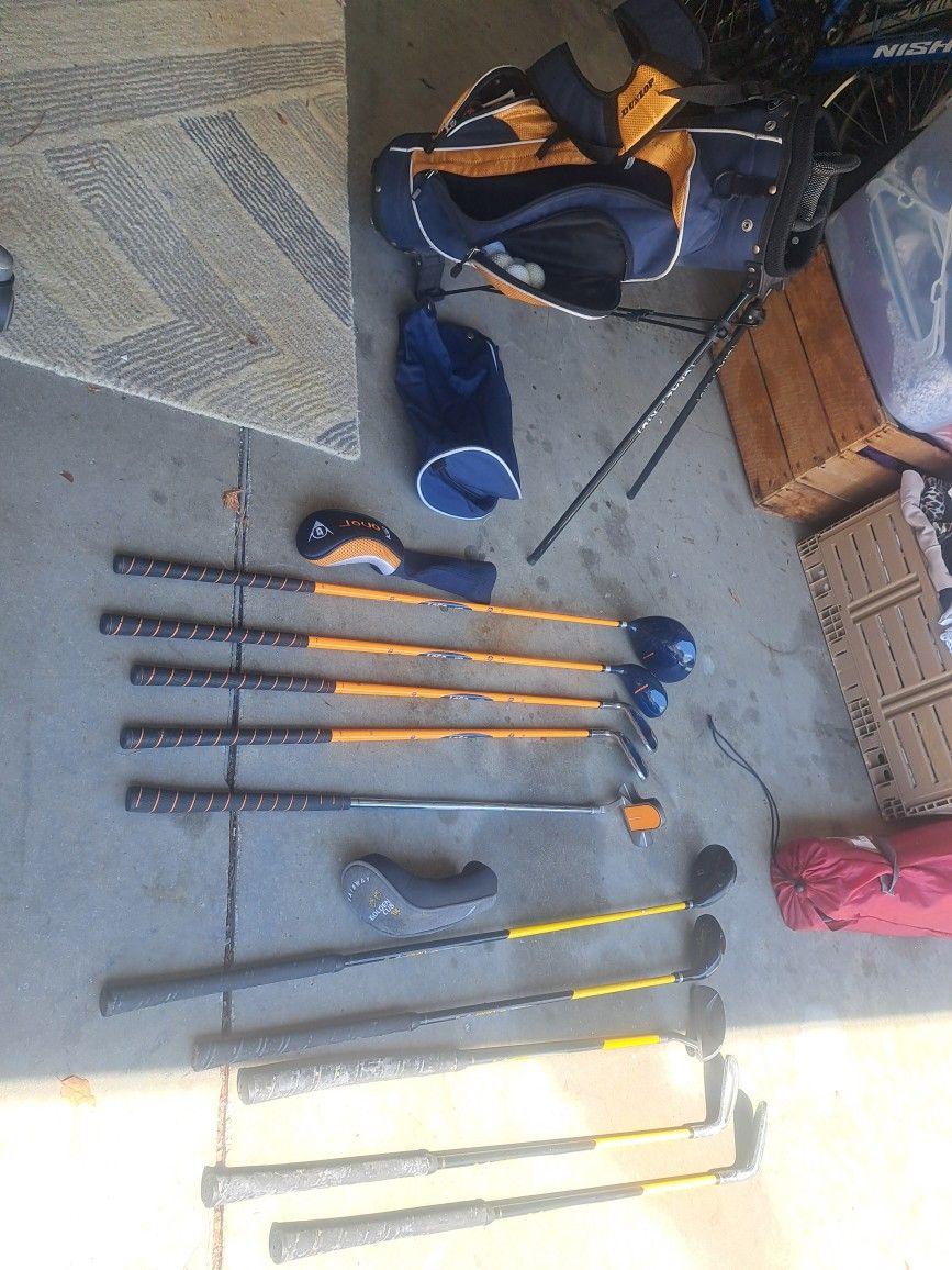 Kids Dunlop Loco Kids Golf Set Left Hand Kids Loco Clubs And Right Hand Golden Cub Clubs