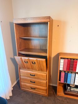 Bernhardt Oak Furniture Wall Unit Set – 5 Pieces – $750 OBO