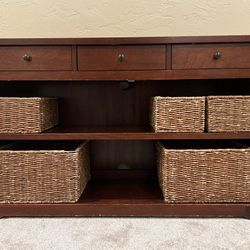 Pottery Barn Storage Charging Console