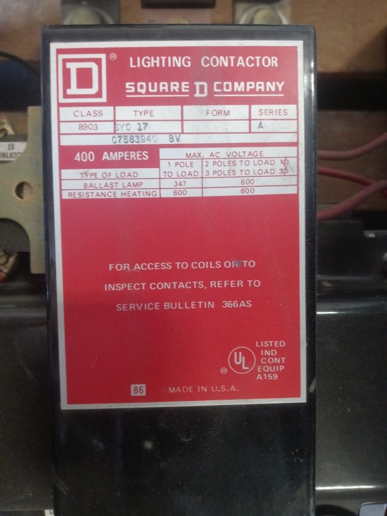 Square D Lighting Contactor