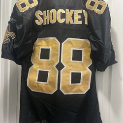 *NEW* Reebok Mens Black New Orleans Saints Jeremy Shockey #88 NFL Jersey Size 52