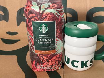 Starbucks new coffee cup bundle with 1lb of whole bean coffee