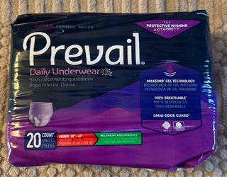 New Prevail Women’s Maximum Absorbency Adult Incontinence Diaper Underwear - Size Medium 20 Count