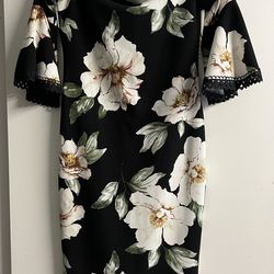 Black Flowered dress