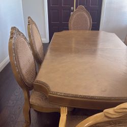 Full Dining Table Set With 6 Chairs