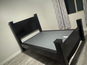 Queen bed frame with box spring