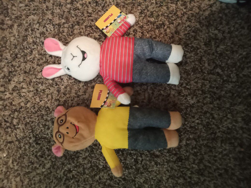 Buster And Arthur Plushies