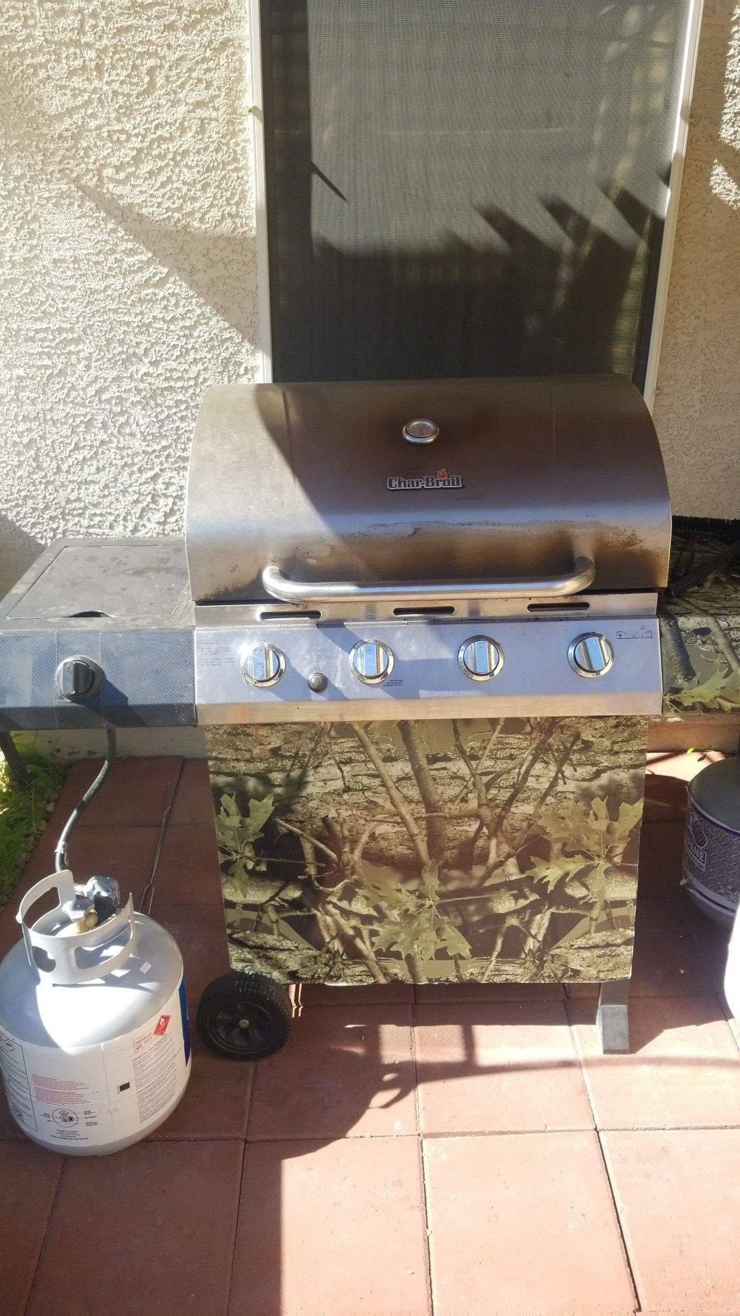 Bbq grill, cover, tank and canopy