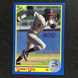 1990 Score - Sammy Sosa #558 (RC) - Chicago White Sox ROOKIE
