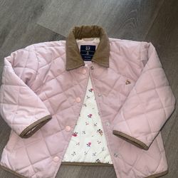 GAP Pink Jacket Insulated water resistant Quilted Design