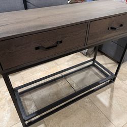 Industrial Console Table / Desk with Drawers – Great Condition
